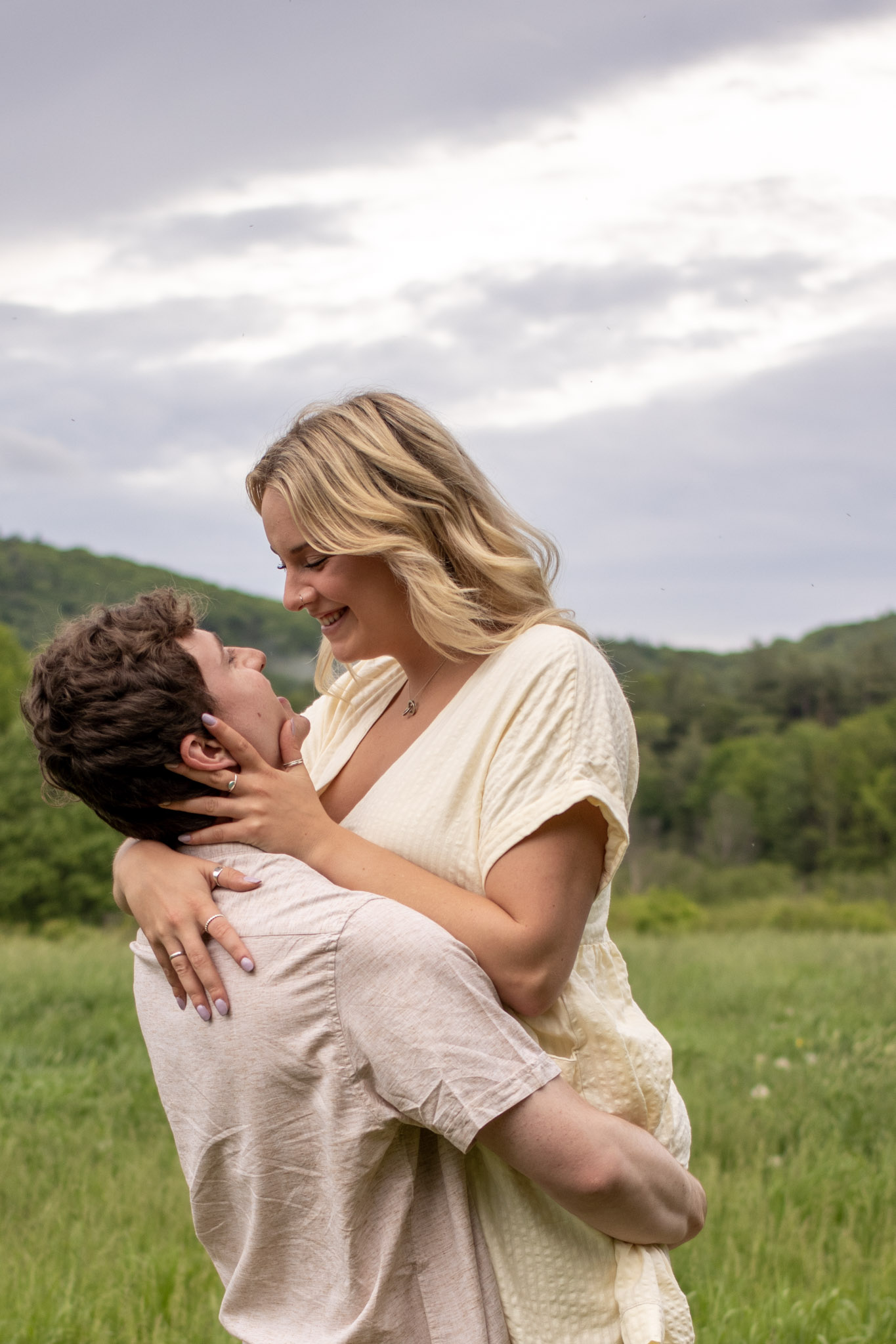 Couple portrait in a natural setting