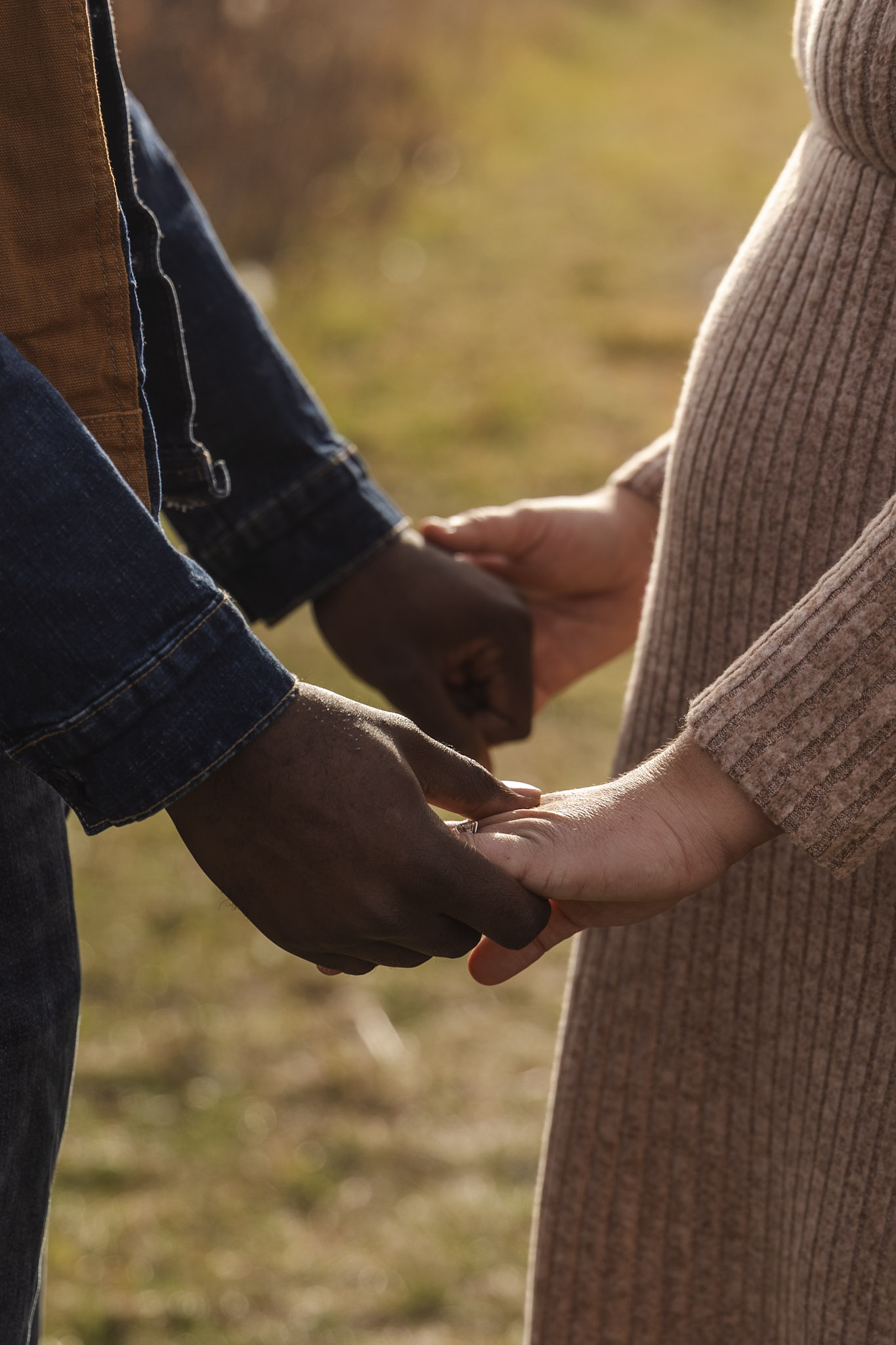 Romantic couple portrait