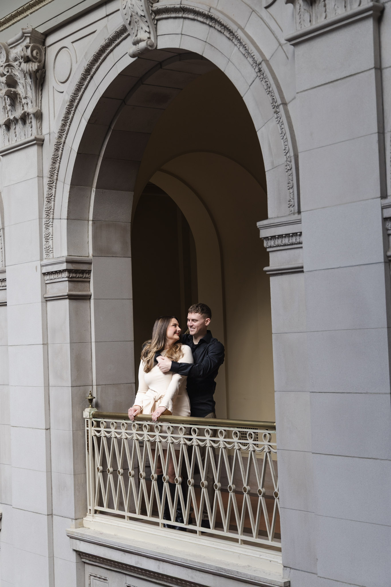 Couple photographed in soft light
