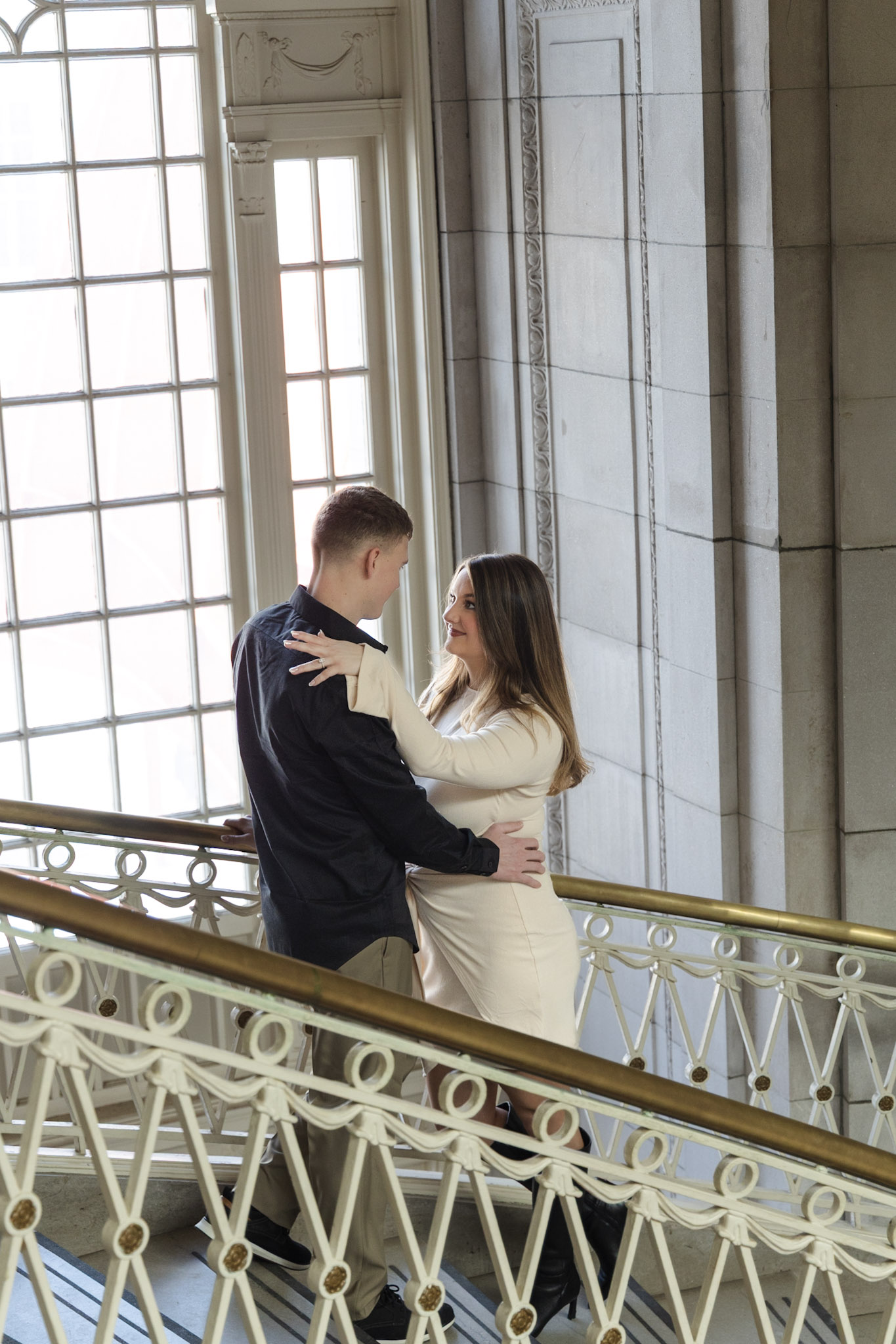 Couple portrait in soft natural light